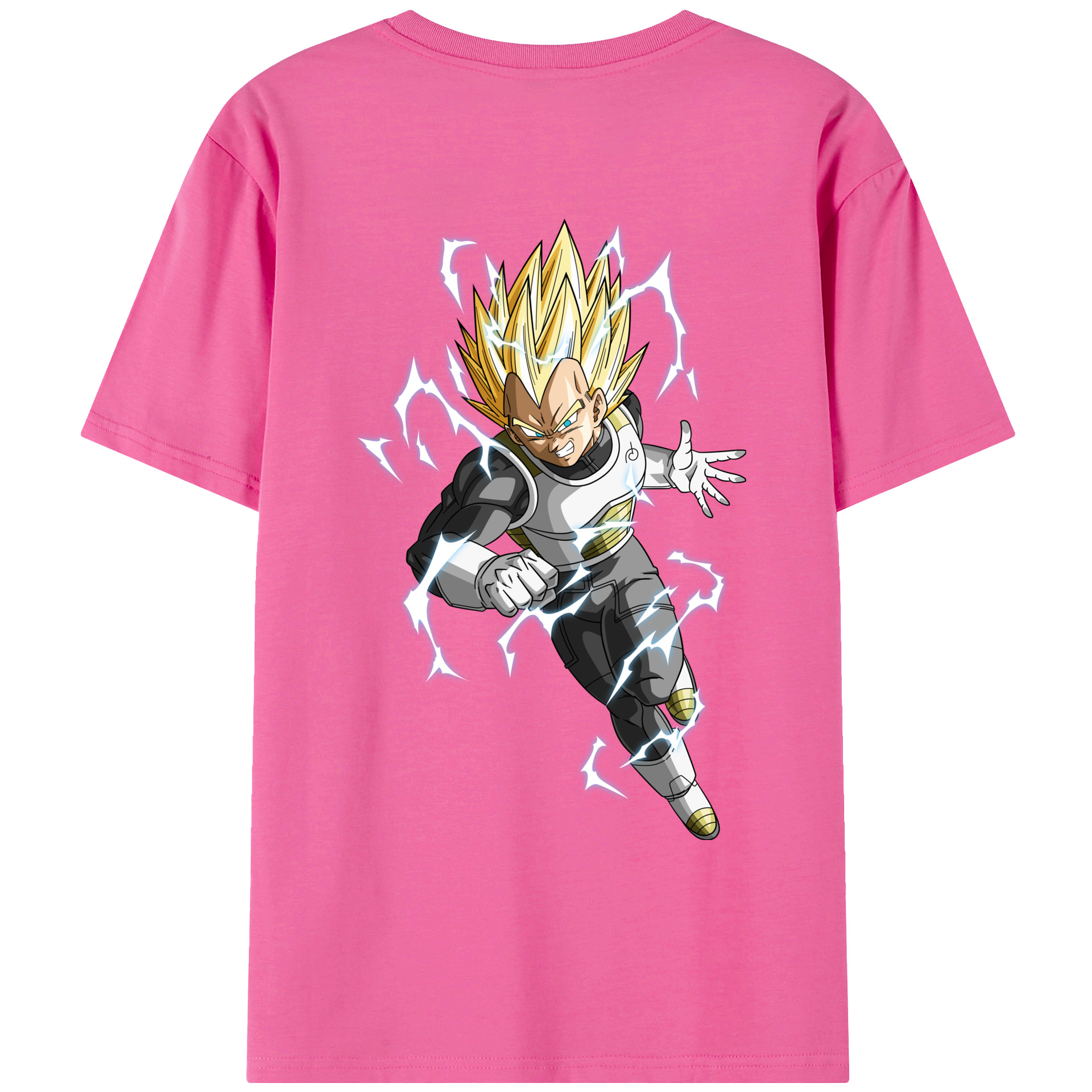 （画像用） ドラゴンボール ベジータ四世（Bejīta Yonsei）DRAGON BALL Vegeta IV レディース半袖Tシャツ(バックプリント)